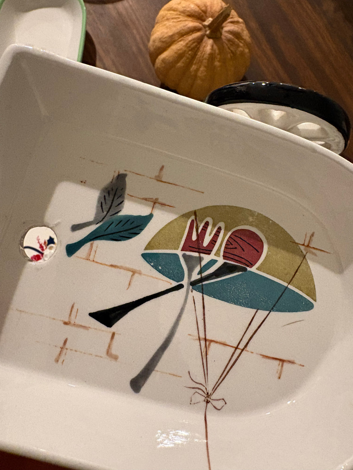 1950s Ceramic Silent Butler
