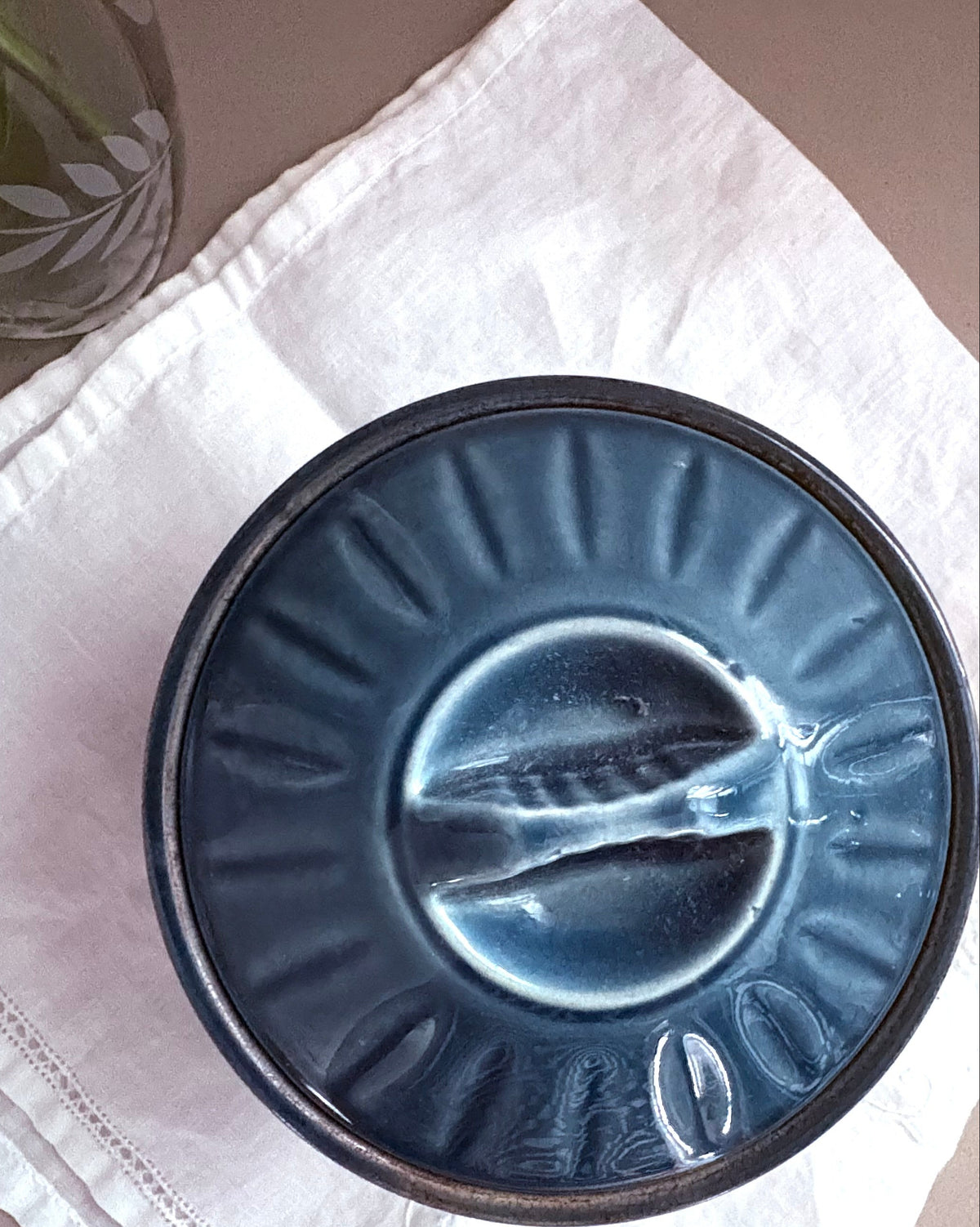 Petrol Blue Sadler Ceramic Mini Pot