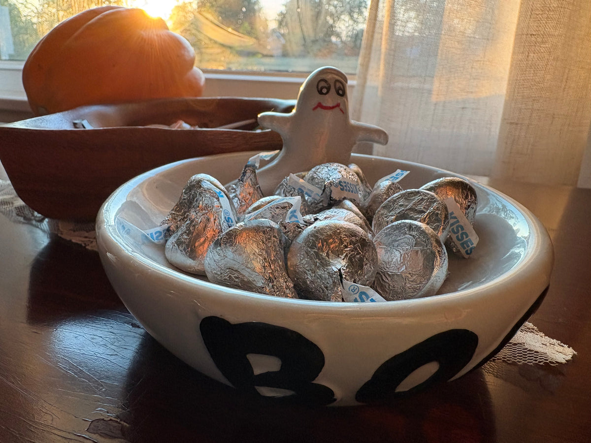 Tiny Ghost  | Ceramic Trinket Bowl