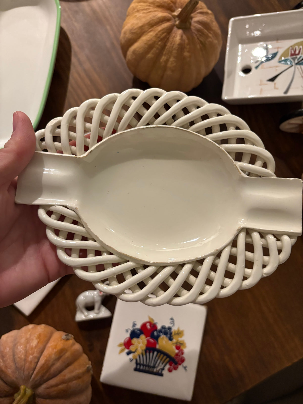 Braided Ceramic Trinket Dish | Spain