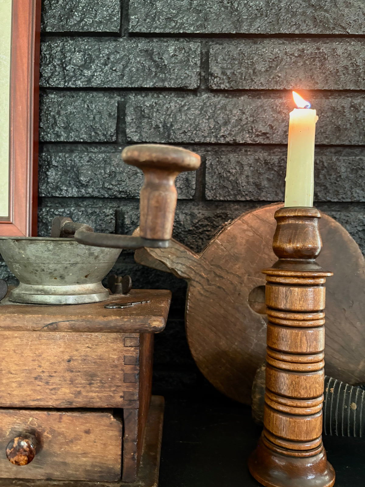 MCM Wooden Candlestick Holder/Napkin Rings
