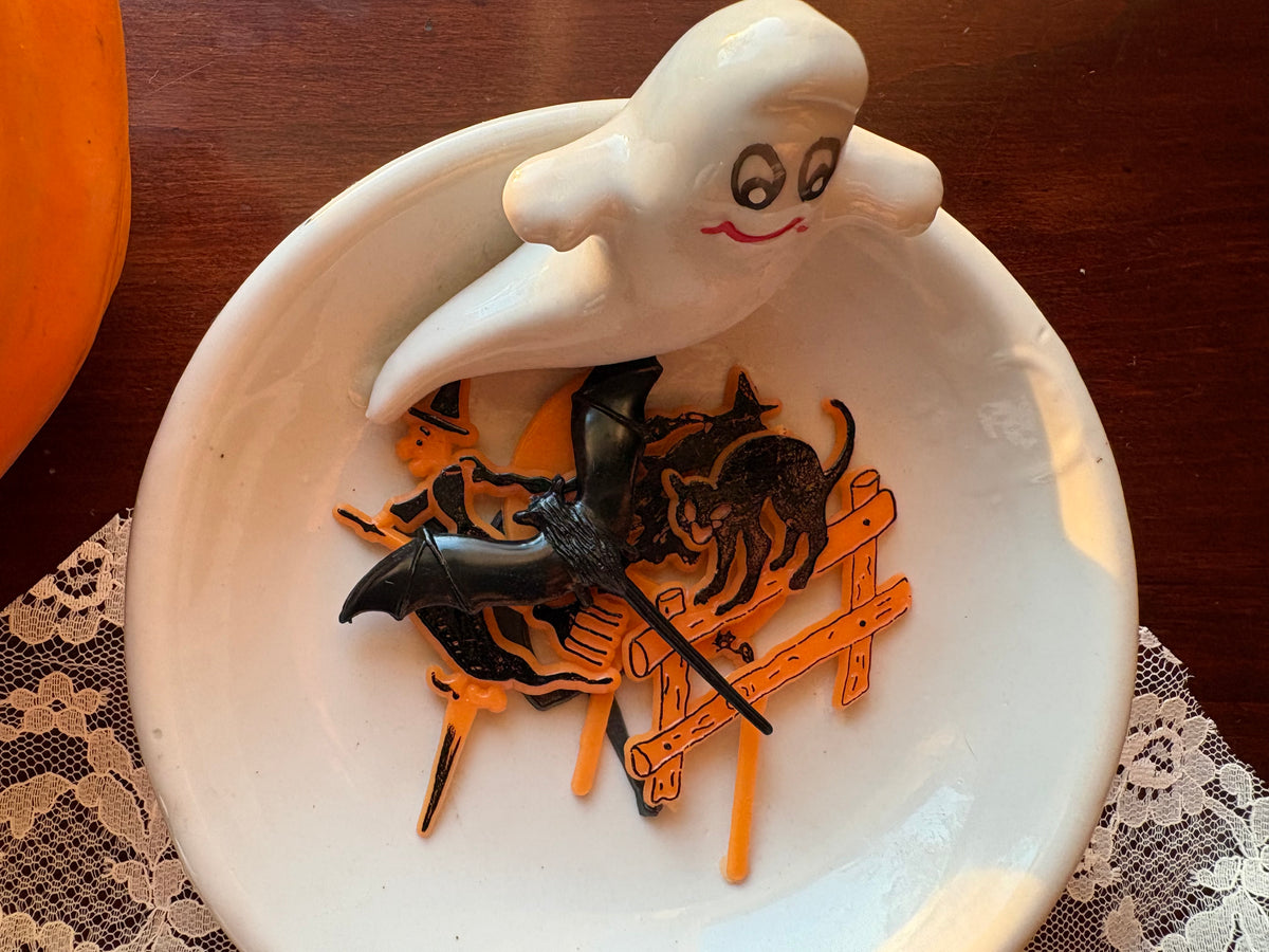 Tiny Ghost  | Ceramic Trinket Bowl