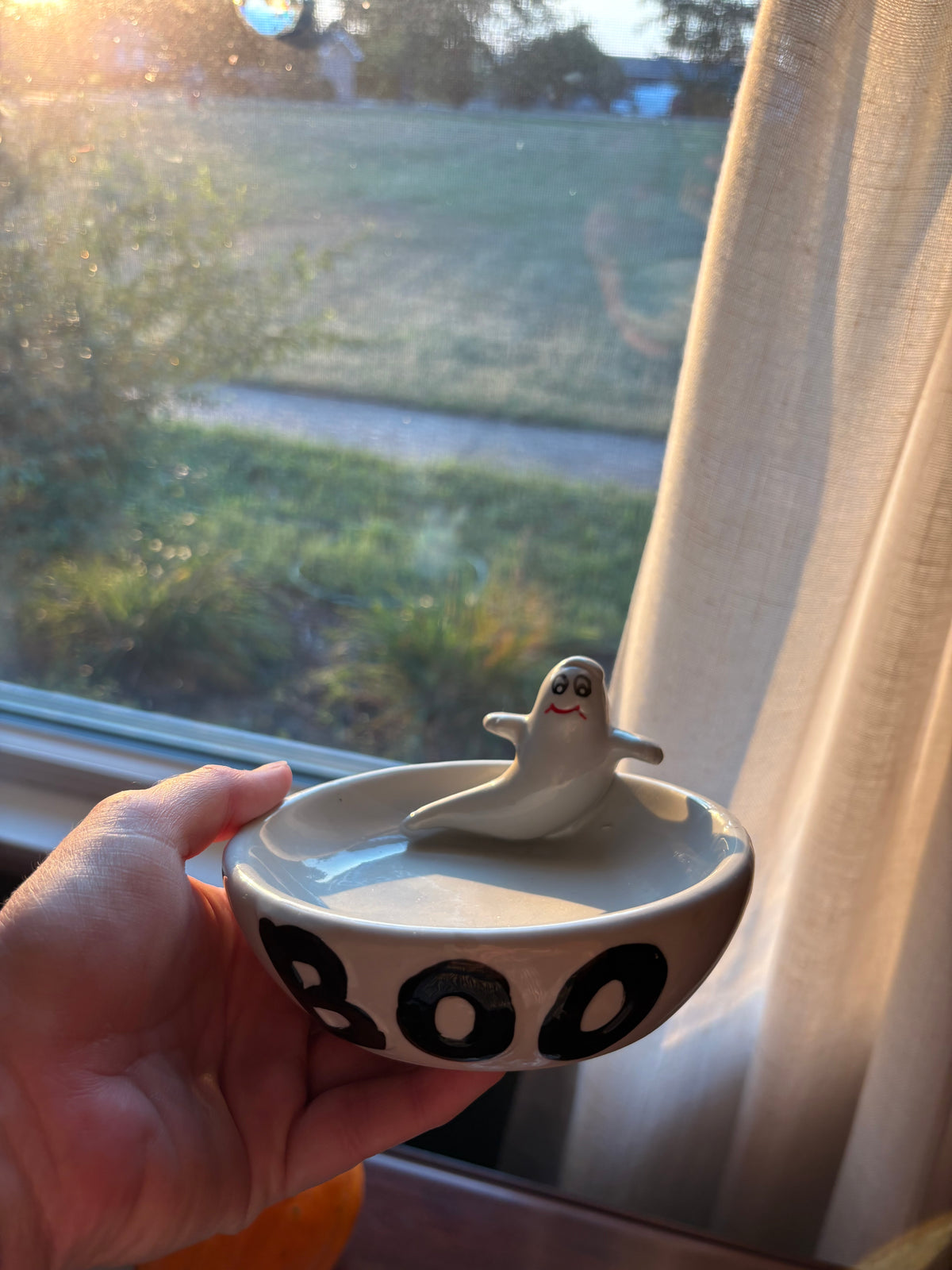 Tiny Ghost  | Ceramic Trinket Bowl
