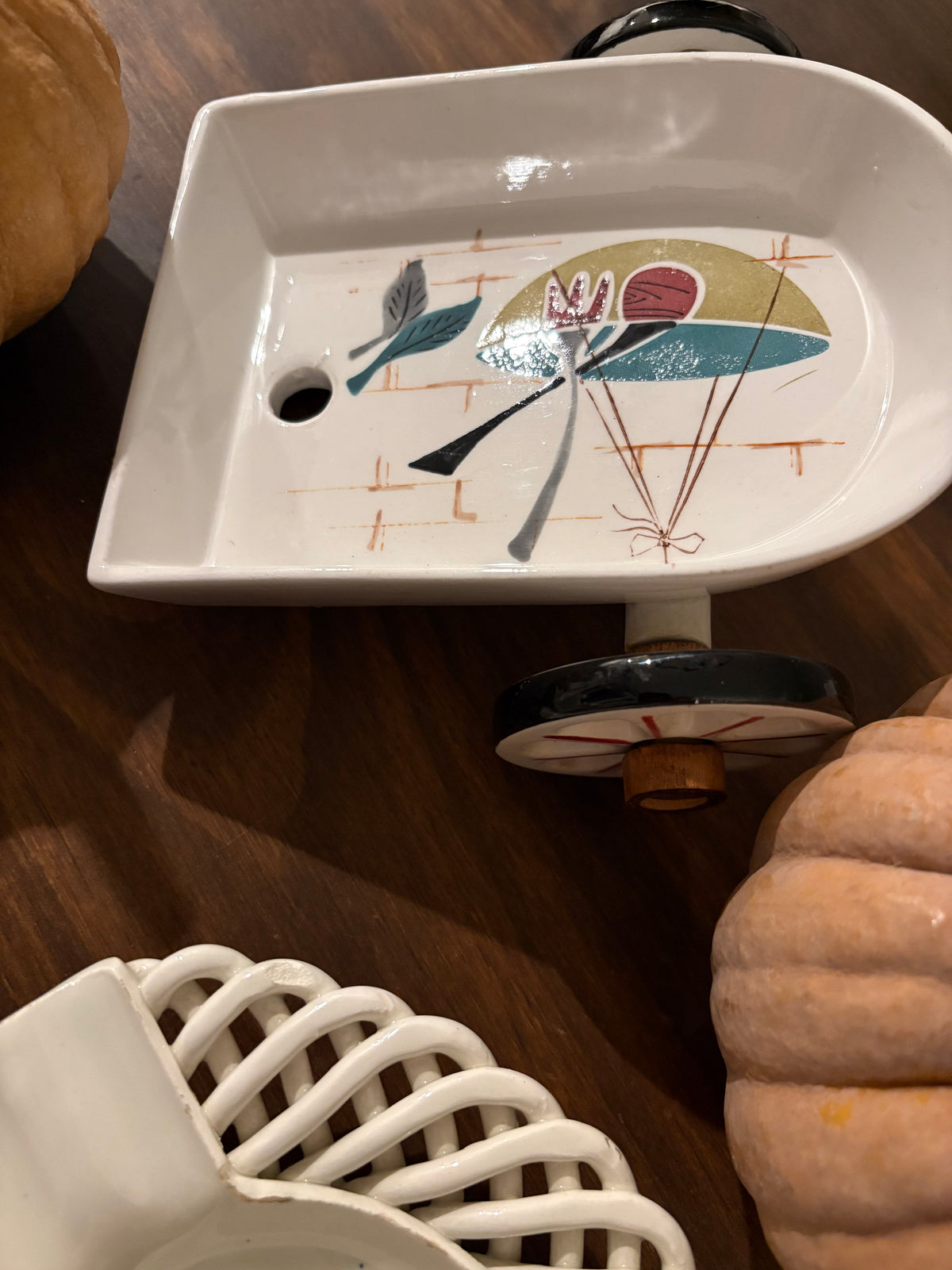 1950s Ceramic Silent Butler
