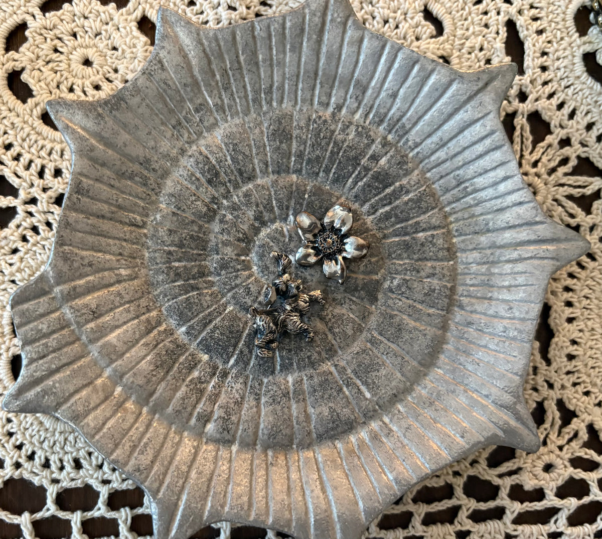 Pewter Shell Trinket Dish