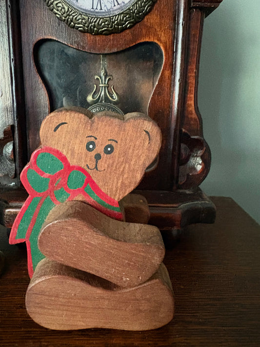 Wooden Toy Bear
