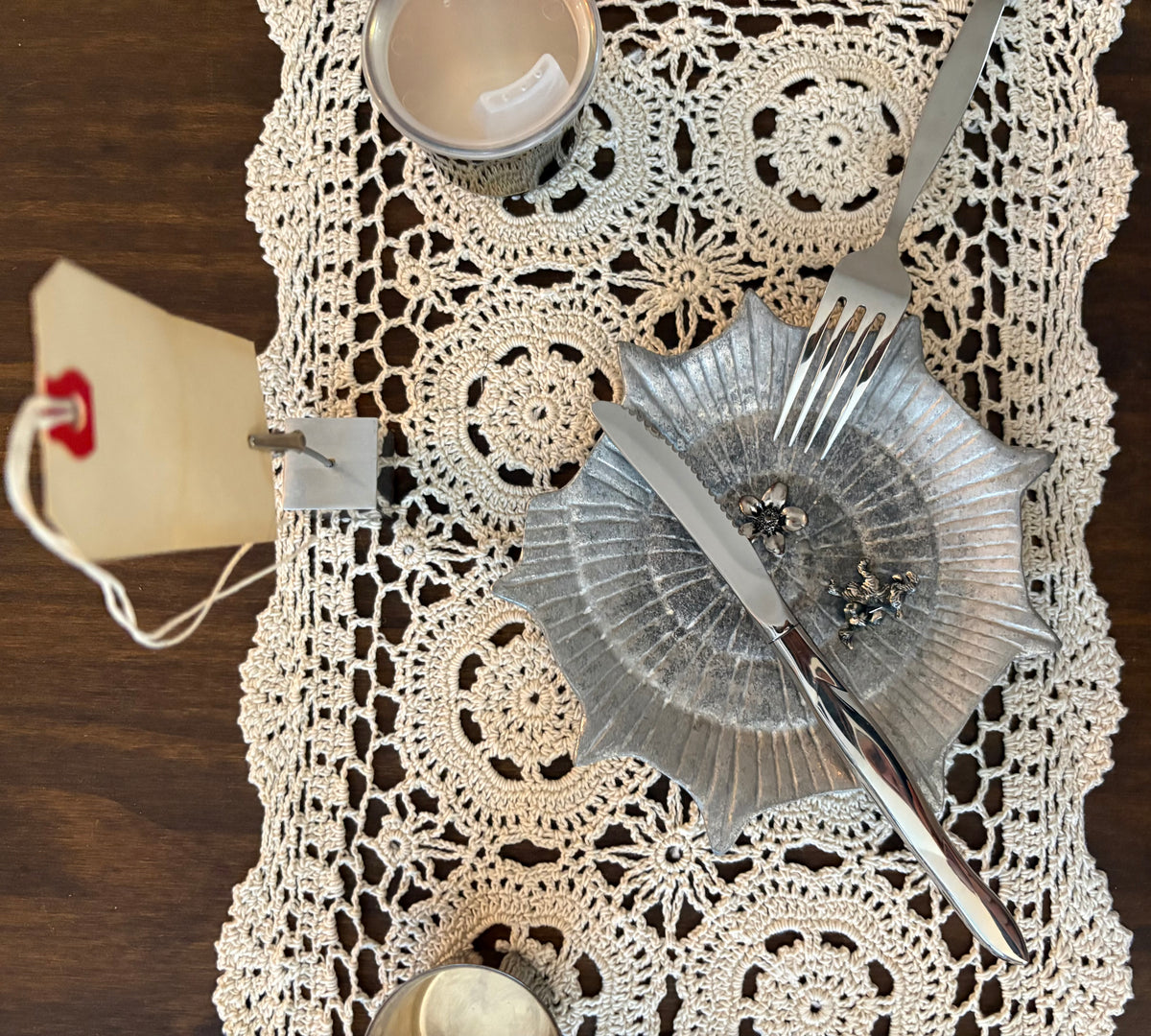 Pewter Shell Trinket Dish