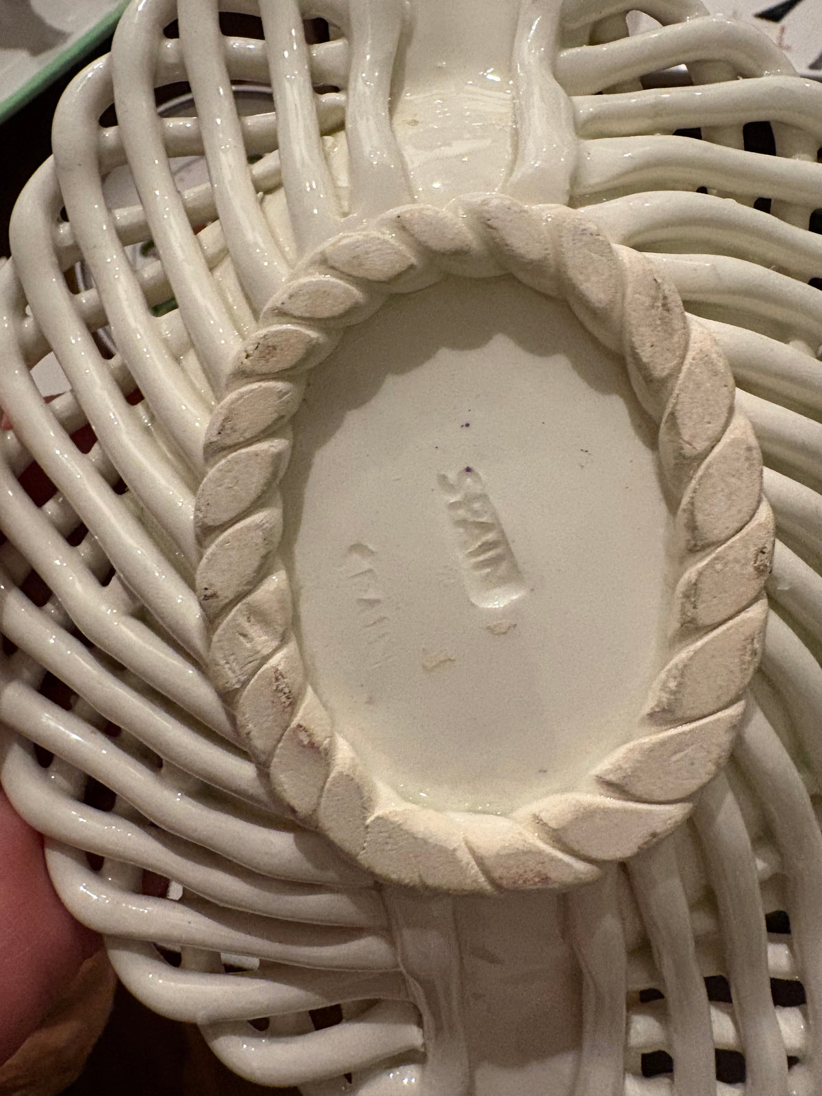 Braided Ceramic Trinket Dish | Spain