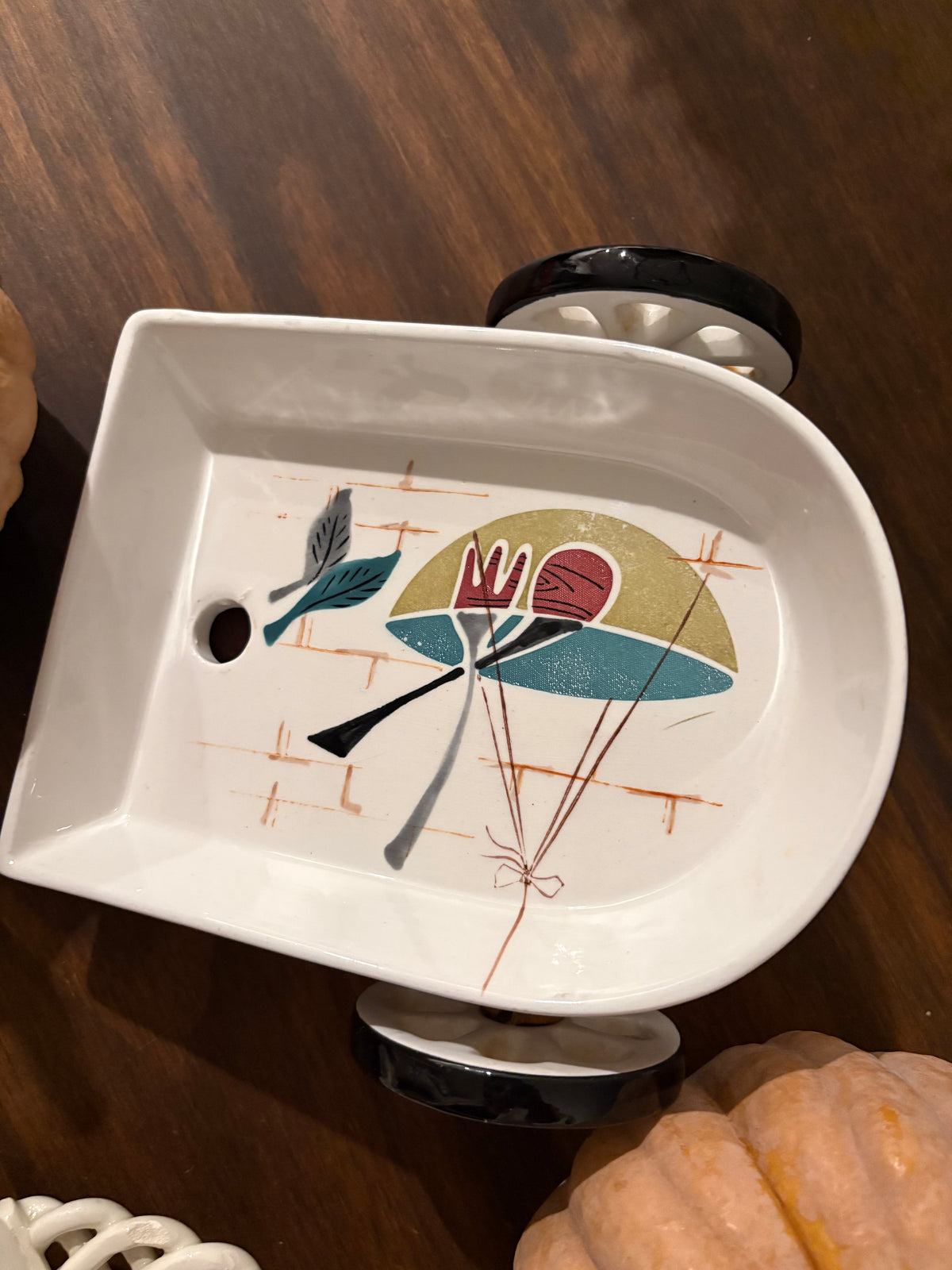 1950s Ceramic Silent Butler