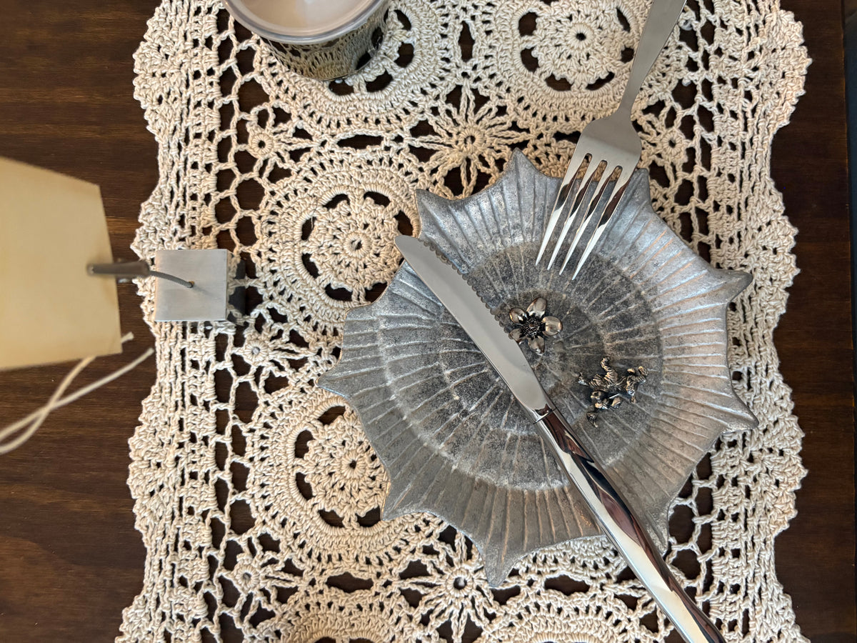 Pewter Shell Trinket Dish