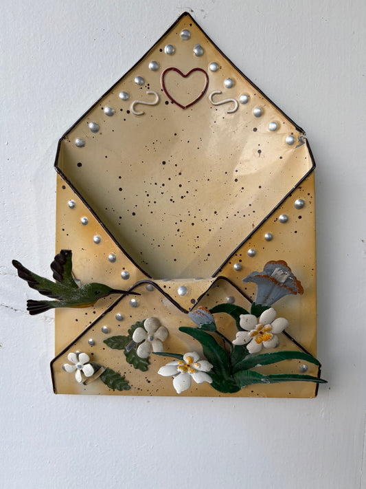 Hummingbird Envelope | Tin Wall Pocket