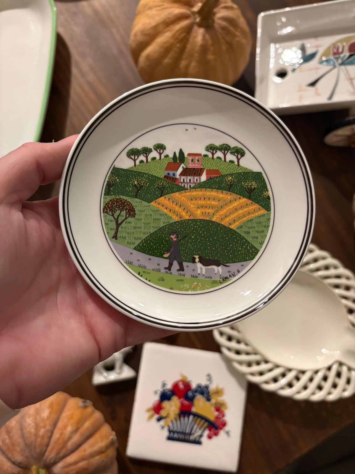 Villeroy & Boch Folk Art Porcelain Trinket Dish