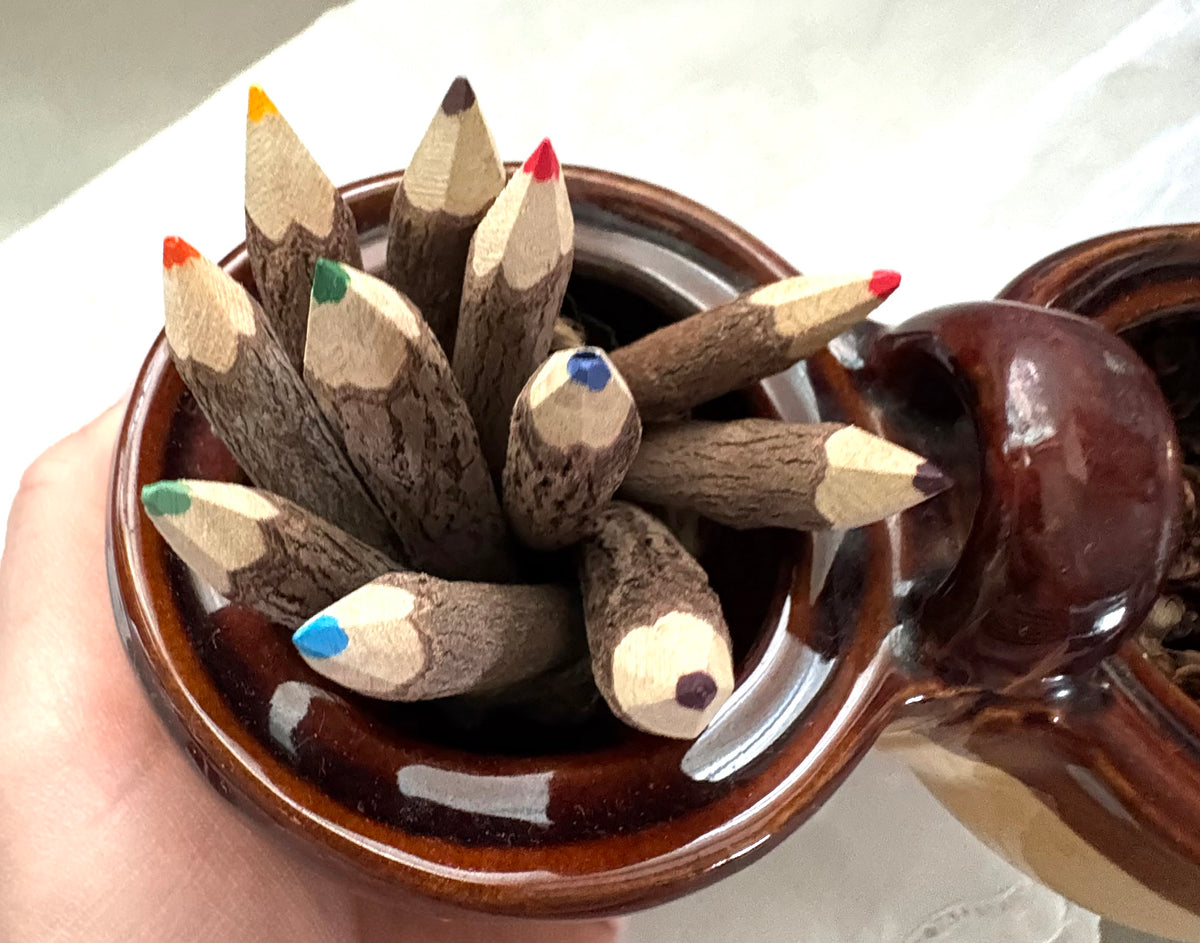 Stoneware Double Condiment Server