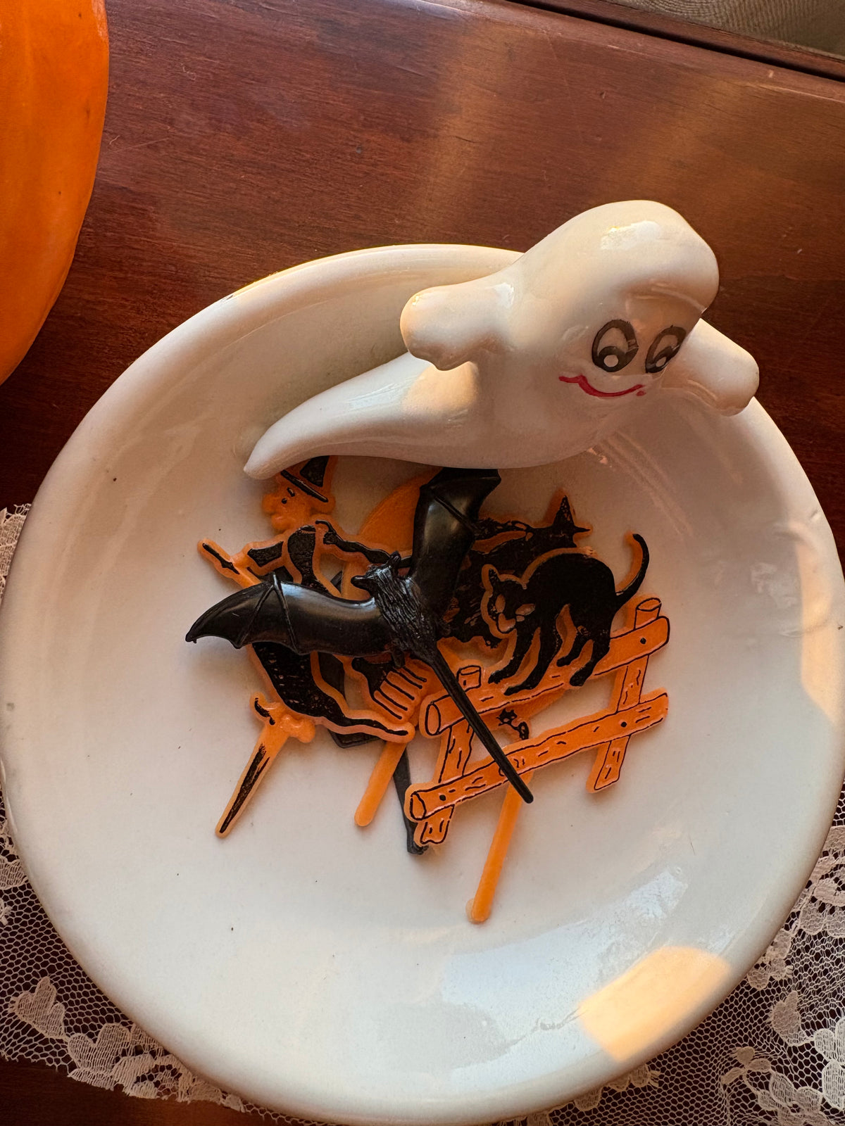 Tiny Ghost  | Ceramic Trinket Bowl