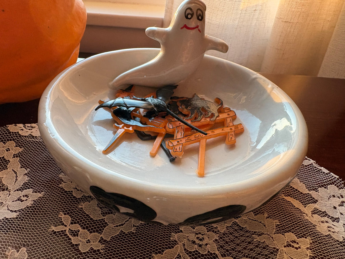 Tiny Ghost  | Ceramic Trinket Bowl