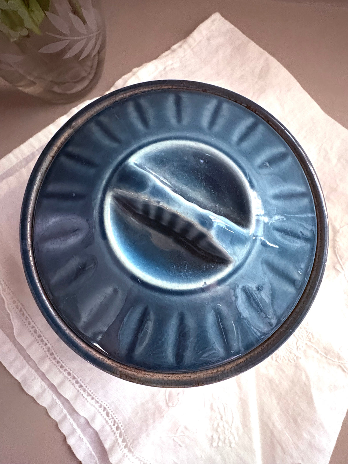 Petrol Blue Sadler Ceramic Mini Pot