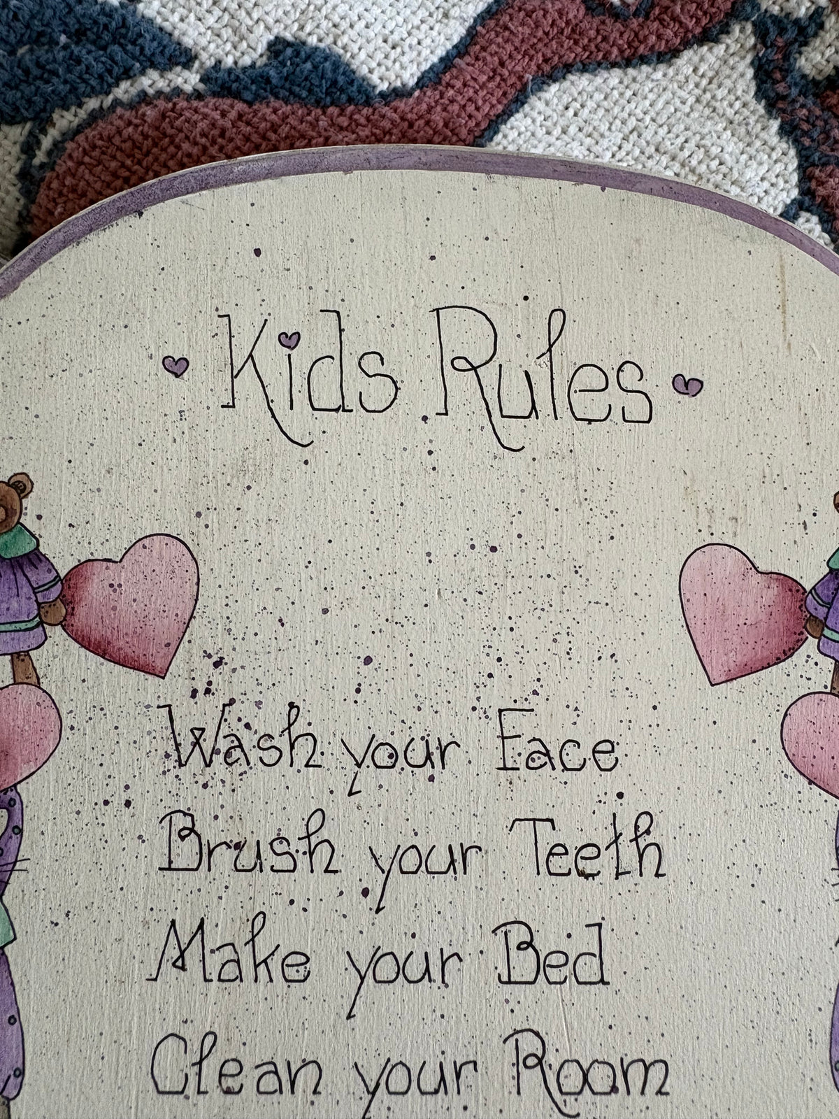Kids Rules| 1993 Wall Plaque
