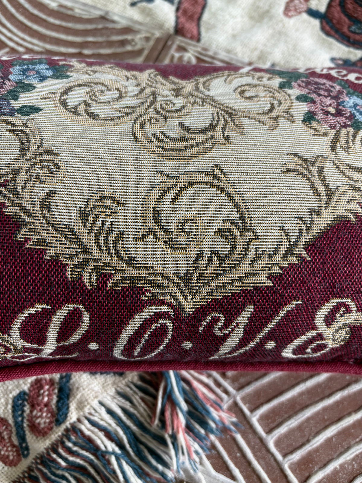 Mom is Spelled L.O.V.E. | Embroidered Pillow