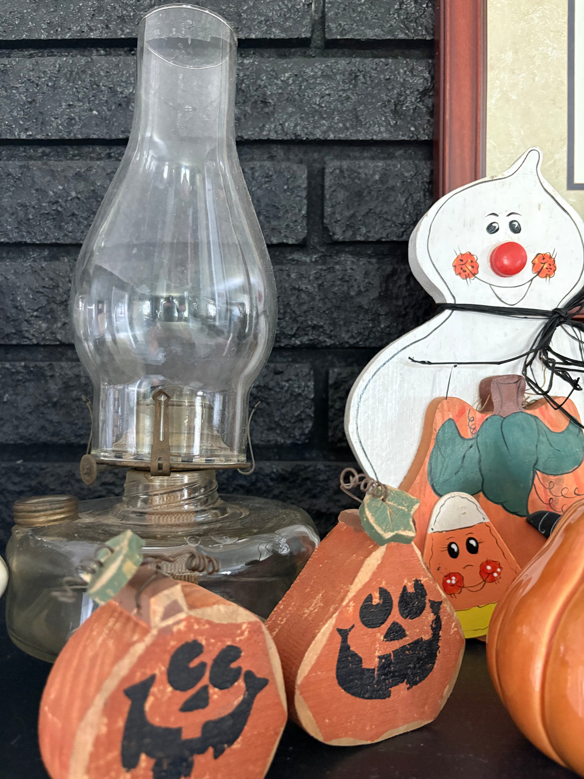 Wooden Jack-o-Lanterns