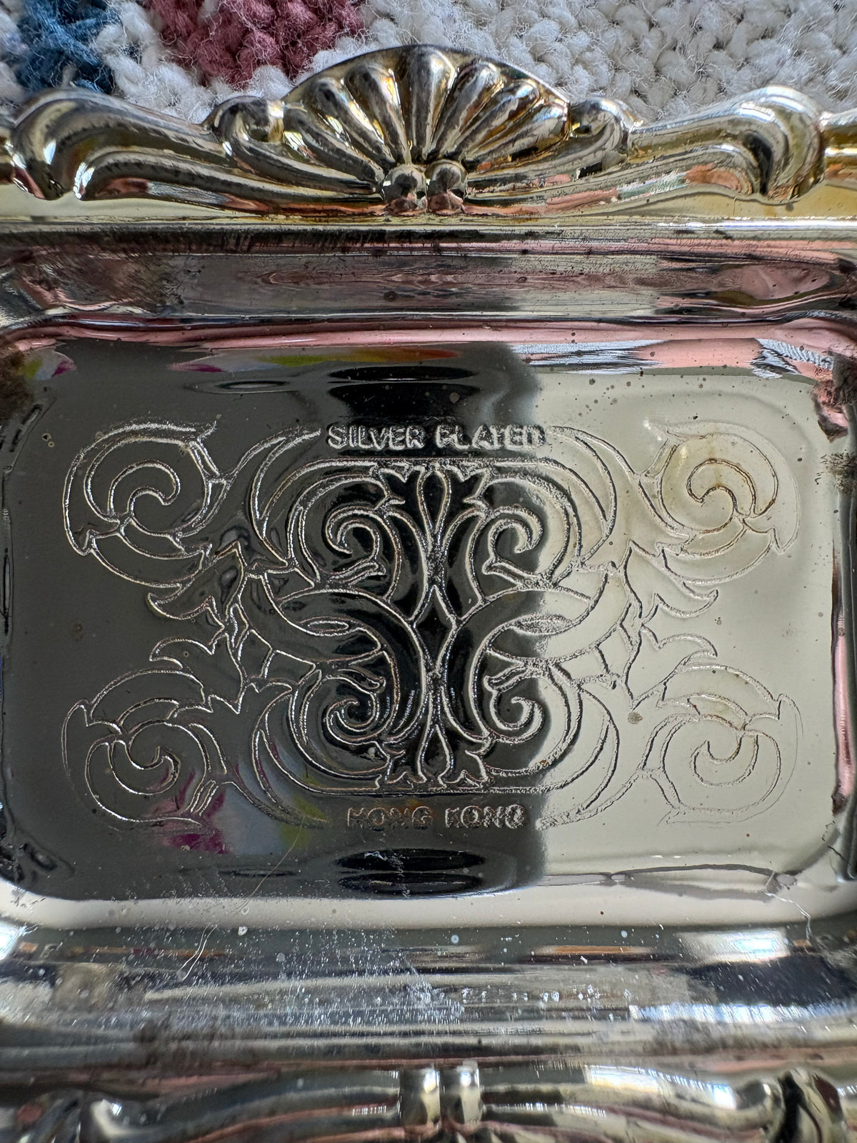 Mini Silver Plated Salt & Pepper Shakers | On Tray
