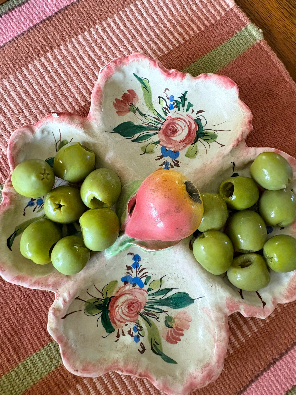Pear & Floral Mini Serving Tray