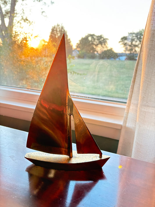 Brass Sailboat