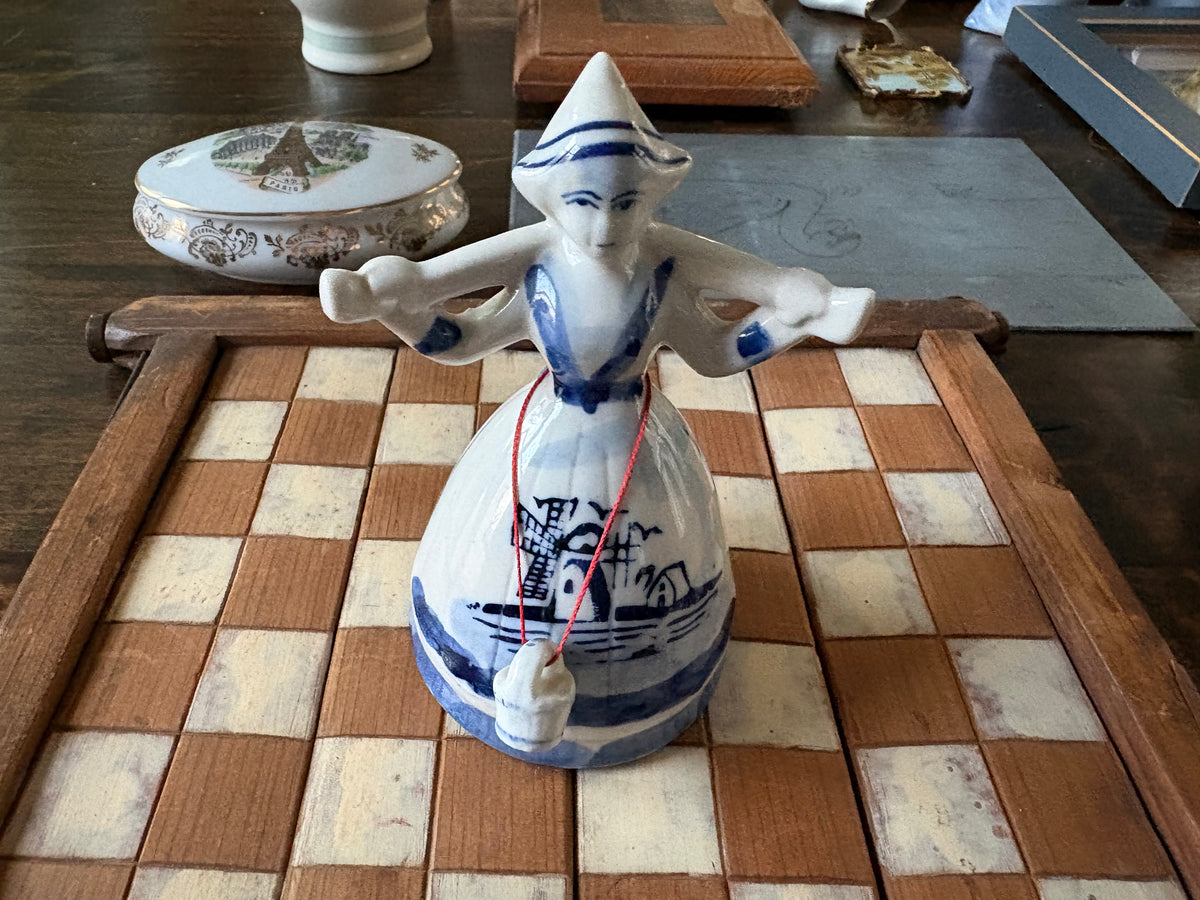 Delft Blue Dutch Girl Figurine