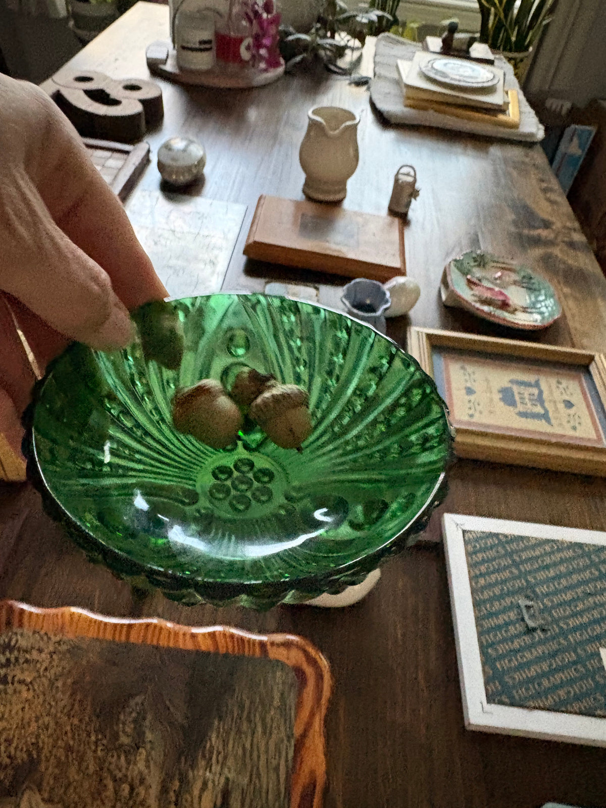1950s Anchor Hocking Emerald Green Glass Bowl