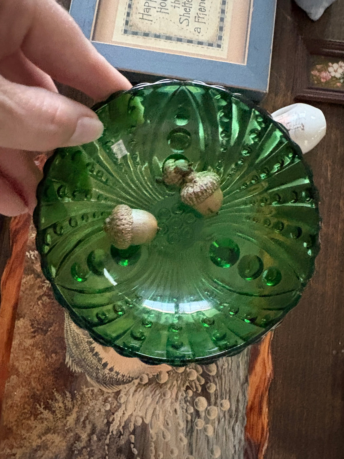1950s Anchor Hocking Emerald Green Glass Bowl