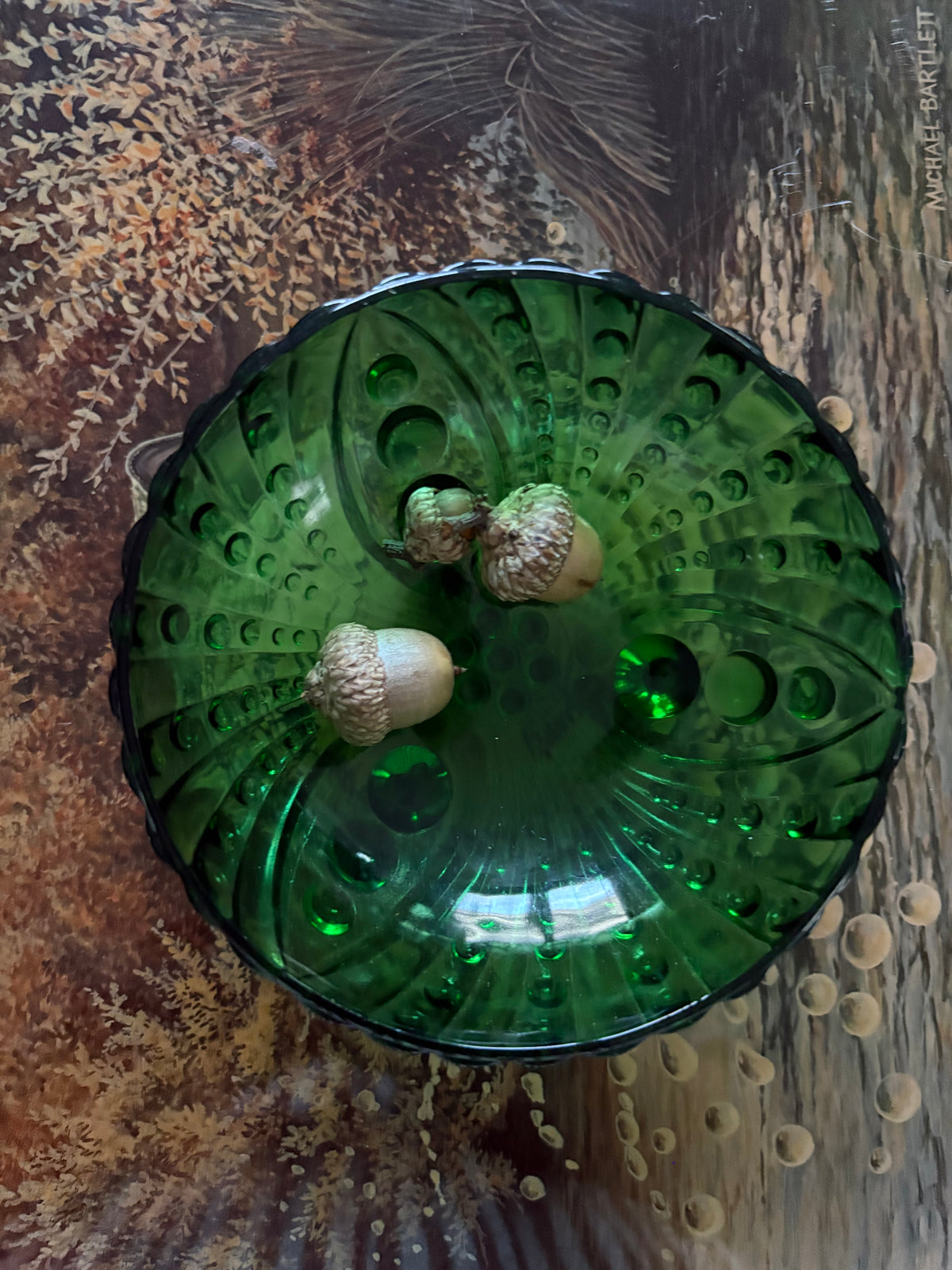 1950s Anchor Hocking Emerald Green Glass Bowl