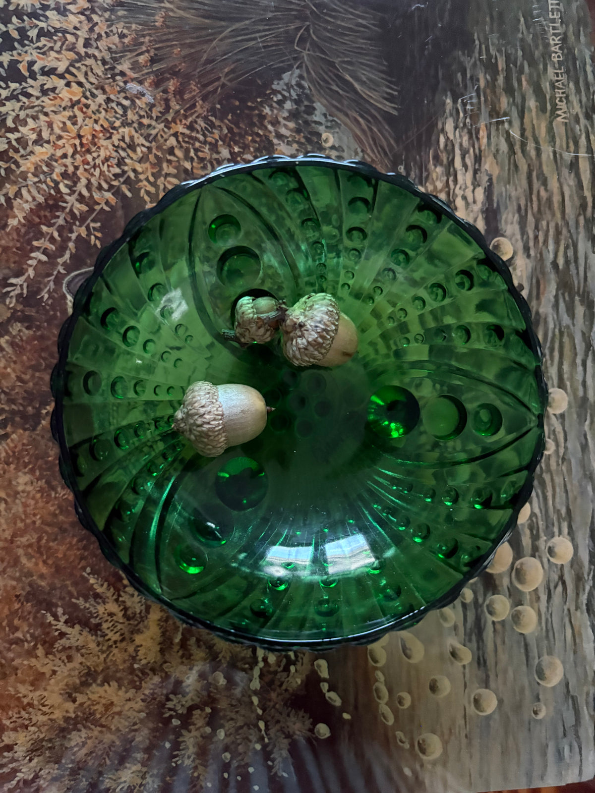 1950s Anchor Hocking Emerald Green Glass Bowl