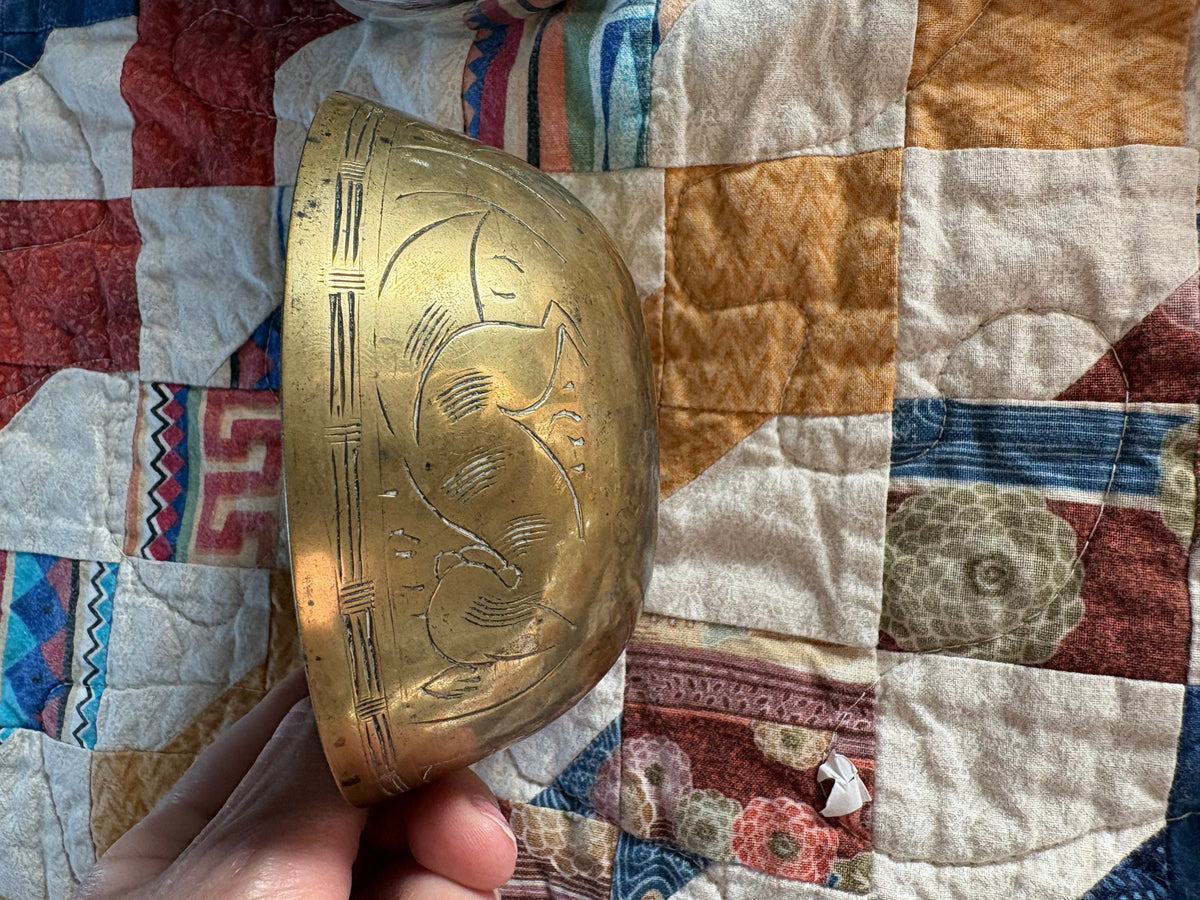 Brass Bowl | Hand Engraved