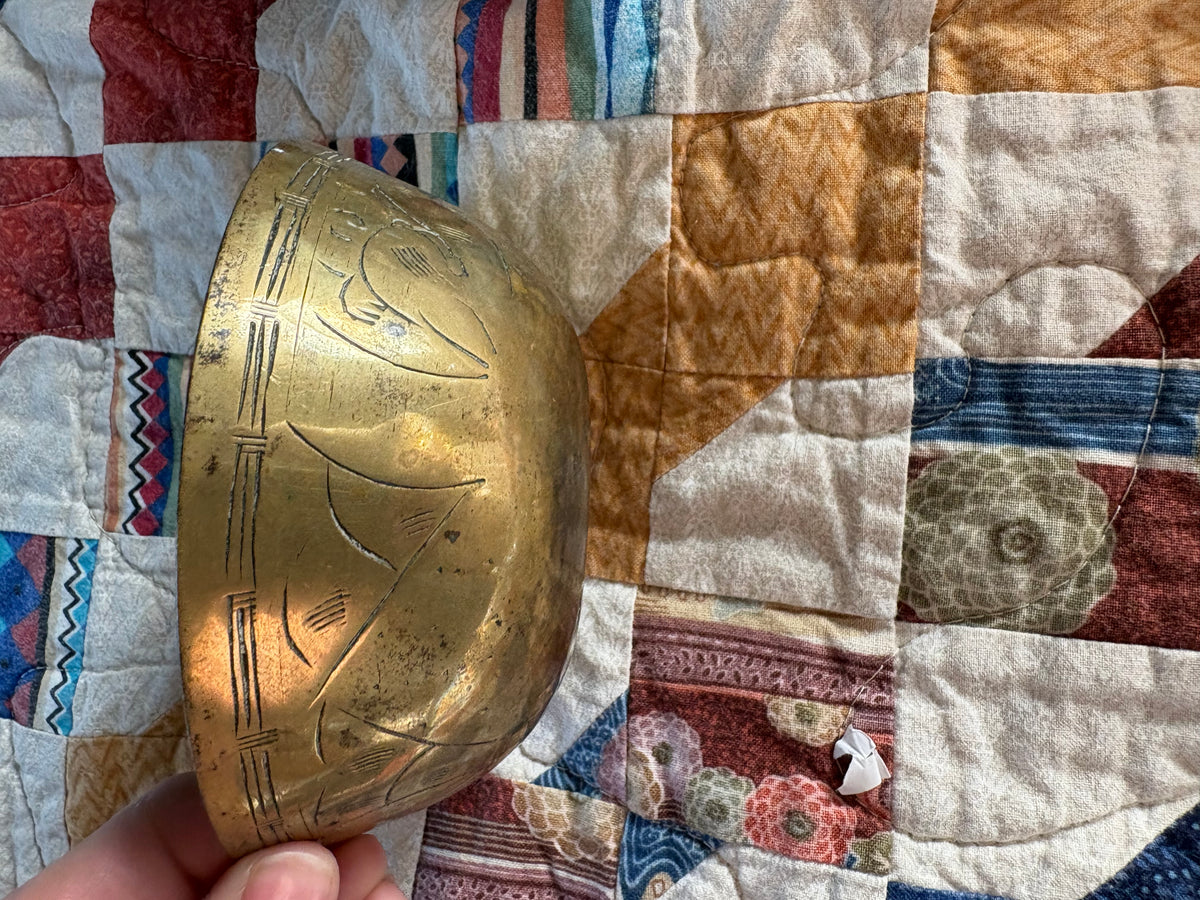 Brass Bowl | Hand Engraved