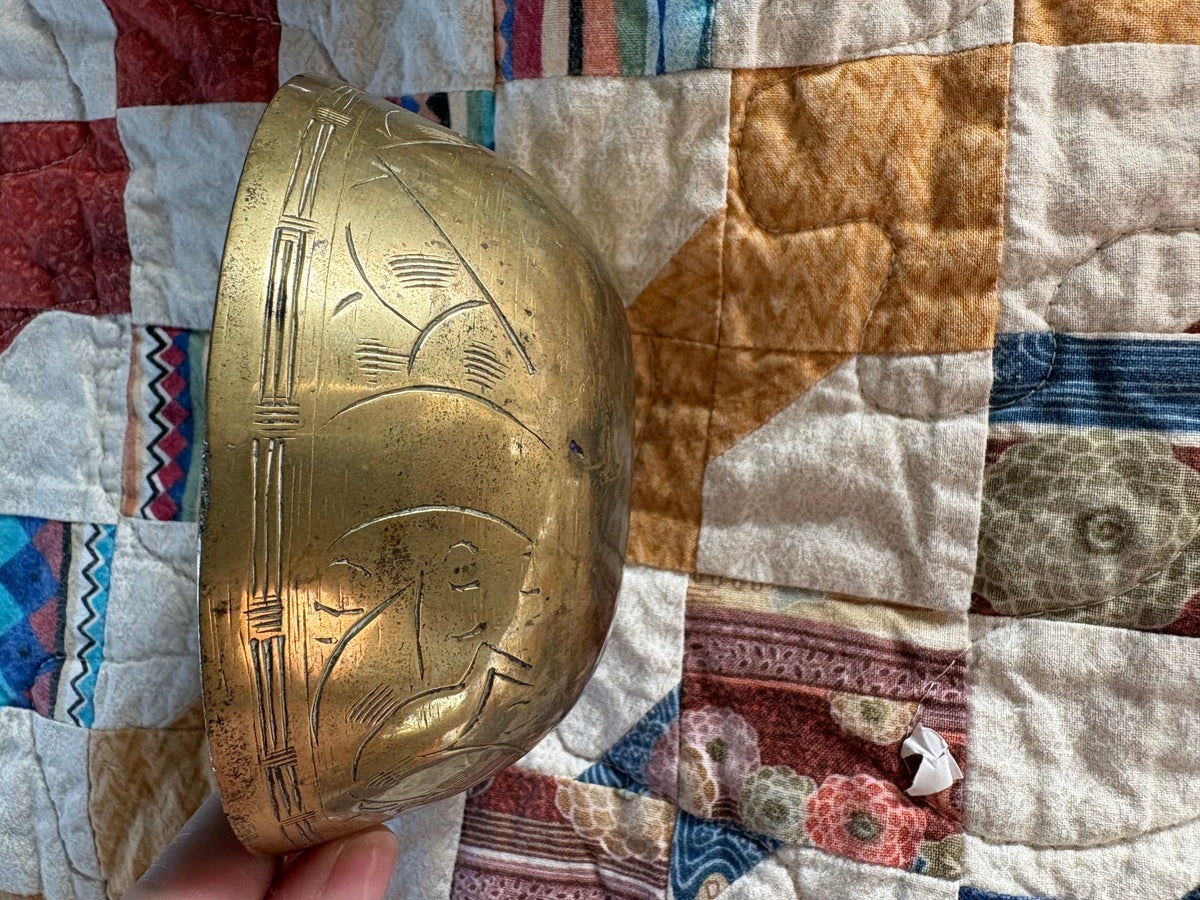 Brass Bowl | Hand Engraved