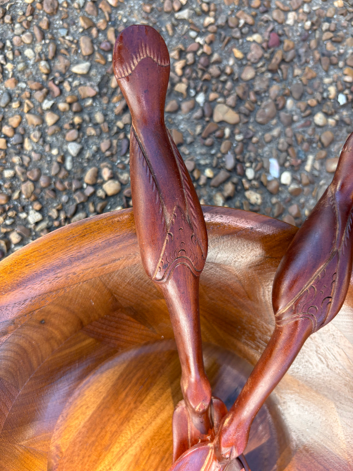 MCM Wooden Salad Bowl | Duck Utensils