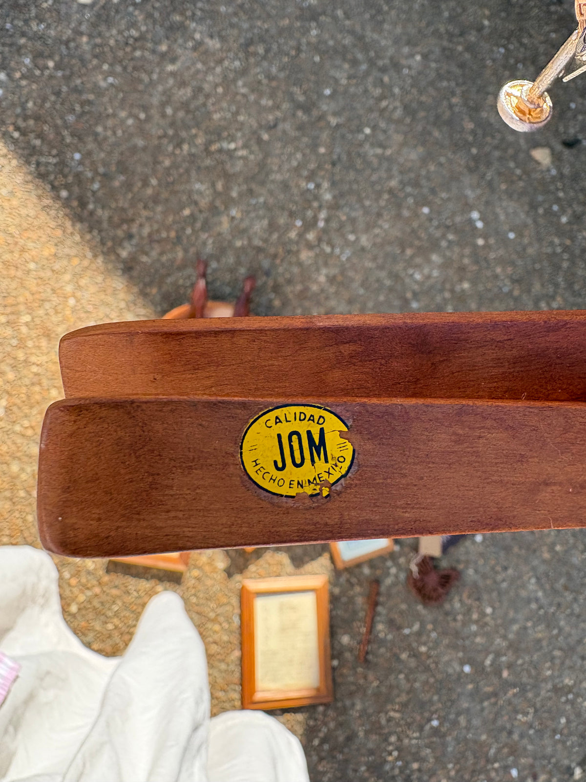 MCM Wooden Serving Spoon & Fork